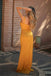 Charming One Shoulder Long Soft Satin Mermaid Bridesmaid Dress, FC7057