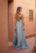 Spaghetti Straps A-line Soft Satin Backless Long Bridesmaid Dress, FC7058