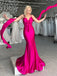 Gorgeous Backless Mermaid Spaghetti Straps Long Prom Dresses, OB102