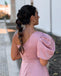 A-line One-shoulder Slit Soft Satin Bridesmaid Dress, FC7051