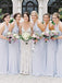 Simple Halter Cheap Long A-Line Chiffon Backless Floor-Length Bridesmaid Dresses, KX1031