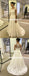 White Honest Lace Wedding Dresses, Charming A-Line Tulle Dresses, KX1051
