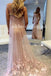 Sexy Prom Dress, Spaghetti Straps Prom Dress, Soft Satin Prom Dress, Beaded Prom Dress, Applique Prom Dress, Backless Prom Dress, KX111