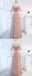 Simple Design Tulle Half Sleeve A-Line Cheap Open-Back Bridesmaid Dress, FC1698