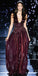 Sparkly beaded A-Line Sequin Sleeveless Tulle Prom Dresses, FC1808