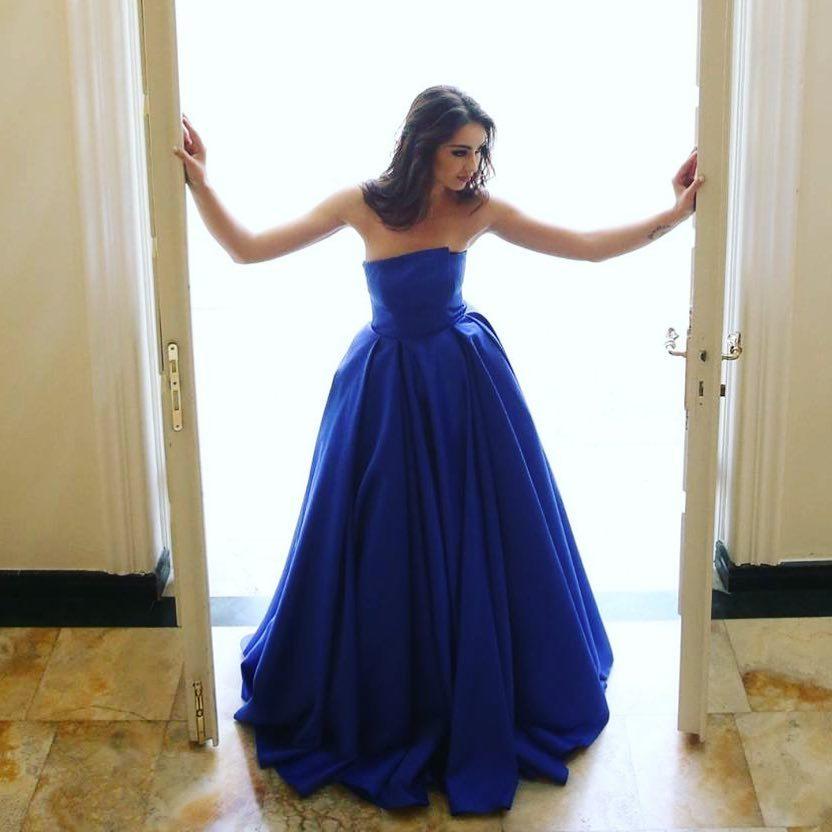 Gorgeous Royal Blue Simple Prom Dress, Sexy Backless Satin A-Line Prom Dress, KX199