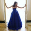 Gorgeous Royal Blue Simple Prom Dress, Sexy Backless Satin A-Line Prom Dress, KX199