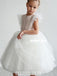Ivory A-line Cute Tulle Flower Girl Dress, FC2165