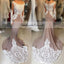 Long Sleeve Tulle Prom Dress, Charming Jersey Mermaid Prom Dress, KX218
