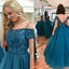 Vintage Beaded Floor-Length Prom Dress, V-Back A-Line Dress, KX223