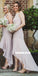 High-low Chiffon A-line Sleeveless V-Back Bridesmaid Dress, FC2574