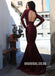 Most Popular High Neck Long Sleeve Mermaid Open-Back Prom Dresses, FC261