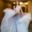 Halter Tulle Prom Dress, Backless Applique Prom Dress, A-Line Prom Dress, KX272