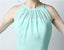 Short Sleeveless Mint Green Bridesmaid Dress, Chiffon Wedding Party Dress, LB0285