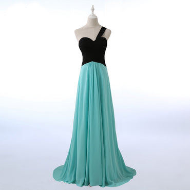 Long Bridesmaid Dress, Chiffon Bridesmaid Dress, Sleeveless Bridesmaid Dress, Dress for Wedding, One-Shoulder Bridesmaid Dress, Beach Bridesmaid Dress, LB0307