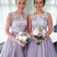 2016 Most Popular Junior Pretty Organza Bateau Off Shoulder Lace Short Bridesmaid Dresses, WG31