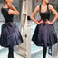 Black bowknot simple lovely Disney homecoming prom gown dress,BD0030