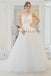 Tulle Wedding Dress, Backless Applique Wedding Dress, Charming Wedding Dress, KX30