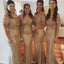 Off Shoulder Sequin Sexy Popular Cheap Long Wedding Bridesmaid Dresses, WG355