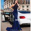 Stunning Halter Mermaid Appliques Long Prom Dresses, FC4224