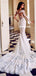 Gorgeous Lace Mermaid Long Sleeves Round Neck Wedding Dresses, FC4688