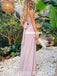 Gorgeous A-line Chiffon Spaghetti Straps Backless Bridesmaid Dress, FC4858