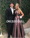 Unique Deep V-Neck Prom Dresses, Charming A-Line Backless Prom Dresses, KX530