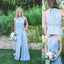 Long Bridesmaid Dress, Chiffon Bridesmaid Dress, Halter Bridesmaid Dress, Floor-Length Bridesmaid Dress, Side split Bridesmaid Dress, Sleeveless Bridesmaid Dress, LB0594