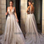 Deep V-Neck Prom Dresses, Sparkle Backless Vintage Prom Dresses,KX600