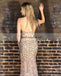 Vintage Tulle Mermaid  Prom Dress, Backless Applique Prom Dress, KX607