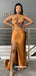 Stunning Mermaid Side Slit Backless Long Bridesmaid Dress, FC6155