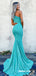 One-Shoulder Mermaid Sparkle Sequin Floor-length Prom Dresses, FC6483