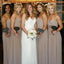 Chiffon Sweet Heart Bridesmaid Dress, Simple Floor-Length Bridesmaid Dress, LB0823