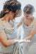 Charming Off Shoulder Bridesmaid Dresses, Long Chiffon Bridesmaid Dresses, KX974