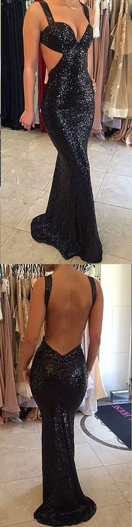 Black Sequined Prom Dresses,Sparkle Prom Dresses,Sexy Prom Dresses, Backless Prom Dresses,Party Dresses ,Cocktail Prom Dresses ,Evening Dresses,Long Prom Dress,Prom Dresses Online,PD0200