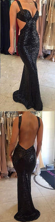 Black Sequined Prom Dresses,Sparkle Prom Dresses,Sexy Prom Dresses, Backless Prom Dresses,Party Dresses ,Cocktail Prom Dresses ,Evening Dresses,Long Prom Dress,Prom Dresses Online,PD0200