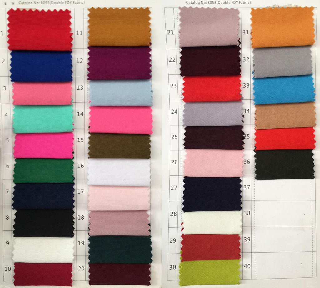 Fabric Swatch, Fabric Sample (1 color=$1, Price for each color swatch is $1.00)