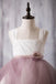 Newest Arrival Strap White Top Dusty Rose Tulle Cute Flower Girl Dresses, FG012