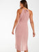 Inexpensive Sleeveless Chiffon Sheath Beautiful Bridesmaid Dress, FC2019