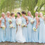 Cheap One Shoulder Bridesmaid Dress, Chiffon A-Line Bridesmaid Dress UK, KX1020