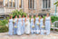 One Shoulder Cheap Bridesmaid Dress, A-Line Chiffon Light Blue Bridesmaid Dress, KX1021