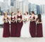 New Arrival Tulle  A-Line Simple Cheap Floor-Length Bridesmaid Dresses, FC1162