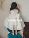 Cute Satin Beaded Flower Girl Dresses, Popular Little Girl Dresses, KX1171