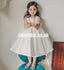 Cute Satin Beaded Flower Girl Dresses, Popular Little Girl Dresses, KX1171