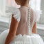 Ivory A-line Cute Tulle Flower Girl Dress, FC2165