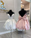 Spaghetti Straps A-line Satin Princess Homecoming Dress with Bow-knot, FC6136