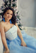 A-line Tulle Straight Neckline Backless Lace Beaded Prom Dresses, FC1589