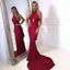 One Shoulder Convertible Jersey Prom Dress, Mermaid Backless Sexy Long Prom Dress,KX1228