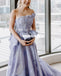 Fashion A-line Lace Floor-length Backless Prom Dress , FC5302