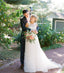 Sleeveless Lace Top Charming Wedding Dress, Tulle A-Line White Wedding Dress, FC1426